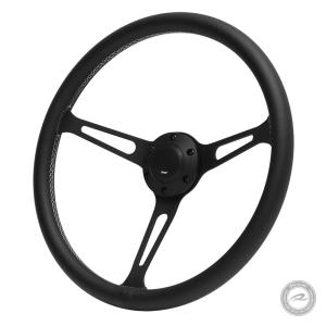 ウッドステアリング 37.5Φ ウッド＆ポリッシュ クラッシックタイプ 大