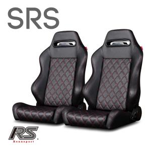 セミバケットシート SRS PVC レッドパンチング加工 RENNSPORT