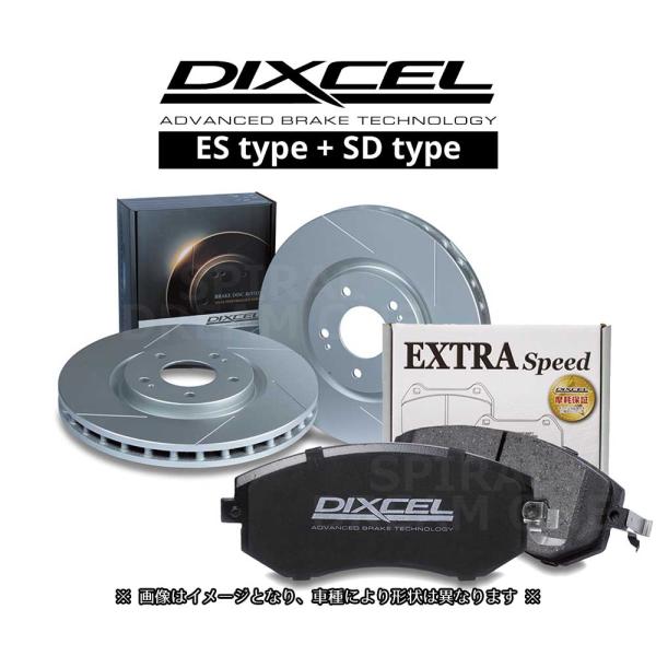 DIXCEL ディクセル スリットローター SD &amp; ESパッド フロントセット キャリィ エブリィ...