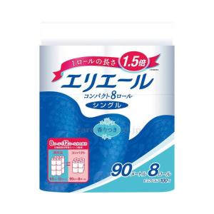 【※欠品中　納期未定※】【※法人・施設限定・送料別途】エリエールトイレットティシューコンパクト/723227→72349590m×8R(cm-269707)[ケース(8袋)]