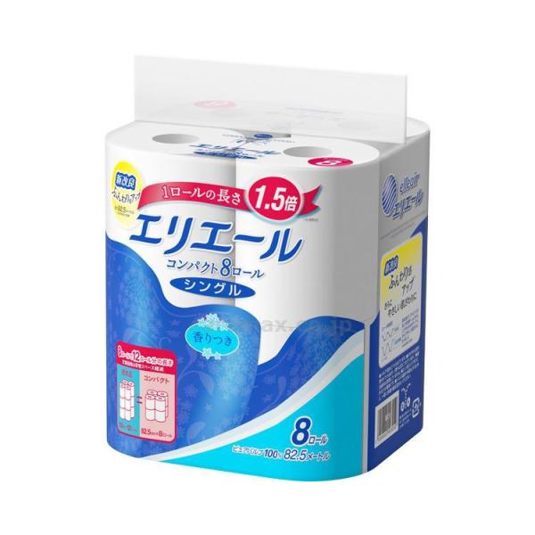 【※法人・施設限定・送料別途】エリエールトイレットティシューコンパクト / 823283 8Rシング...
