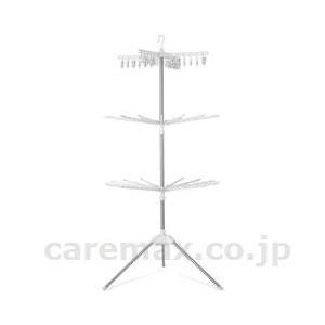 【※法人・施設限定・送料別途】ステンレス室内物干し パラソル3段 / CLS-173R ホワイト(c...