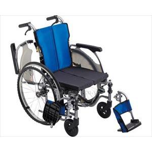 ミキ 自走型モジュール車いす MEF-22 メーカー直送 ブルー/レッド 重量