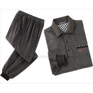 フリースポロ衿上下スーツ/98885-23 LL グレー (cm-471085) [枚]の商品画像