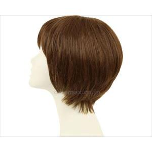 総手植えオールウィッグ シャープネスショート / BA-101-ZNB 人毛ミックスナチュラルブラウ...