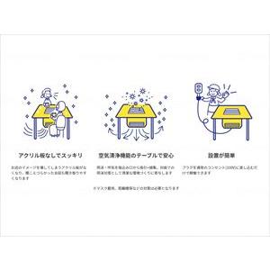 【※送料別途】トラストワン 空気清浄機付きテー...の詳細画像1