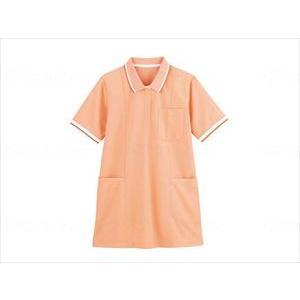 自重堂ＷＨＩＳＥＬ 半袖ロングポロシャツ WH90338 コーラルオレンジ M(wf-200002-20)【単位：1】｜drmart-1