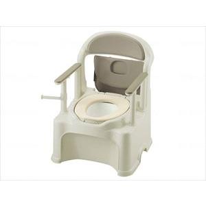 リッチェルポータブルトイレきらくＰY２型 グレー やわらか(wf-426189)【単位：1】