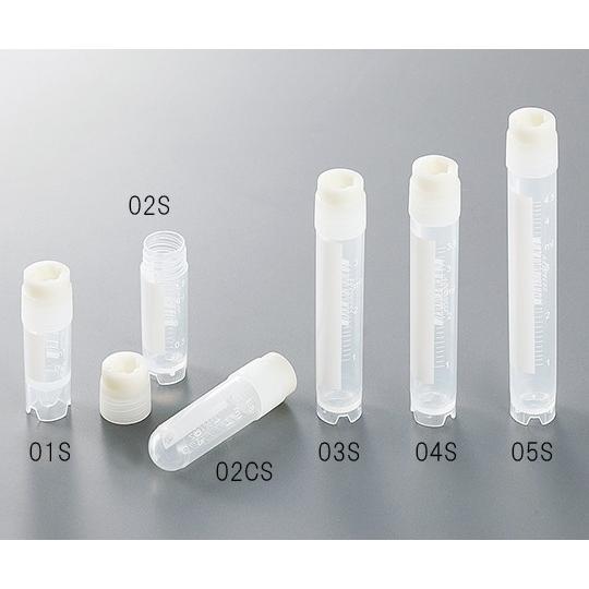 アズワン3-6314-01クライオバイアルCRY01S外ねじキャップ1ml自立式【箱】(as1-3-...