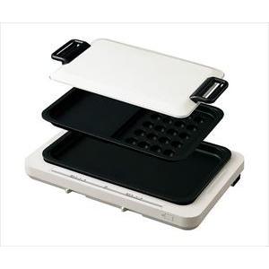 【値下げ】IRIS OHYAMA 左右温調ホットプレート WHP-012-W アイリスオーヤマ、左右で温度調節が可能な「左右温調ホットプレート