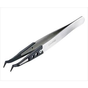 62-2993-52 ESDチップピンセット 先端幅1.0mm(R型) P-642-S【1個】(as...