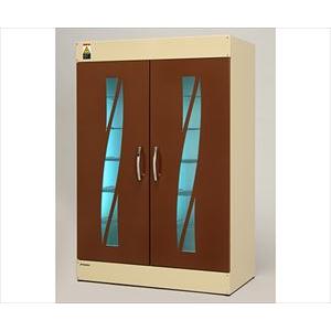 【送料定額】63-1675-64 殺菌線方式スリッパ殺菌ロッカー 12足用 ブラウン KE-SLM012【1式】(as1-63-1675-64)