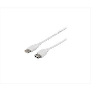 64-3778-96 USB2.0延長ケーブル（A to A） 1.5m ホワイト BSUAA215WH【1個】(as1-64-3778-96)