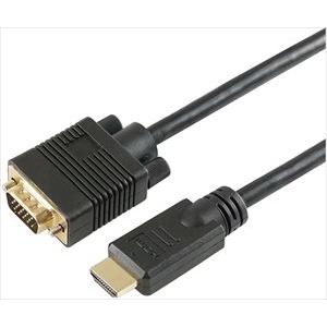 64-6229-83 HDMI→VGA変換ケーブル 2.0m HDMI to VGA HDVG20-114BK【1個】(as1-64-6229-83)の商品画像