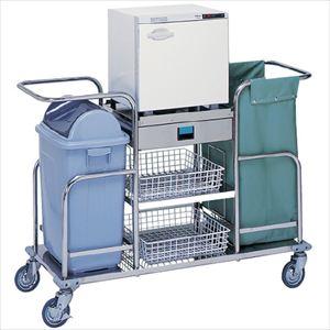 オムツ交換車 MY-9092N ホットキャビなし 1台 松吉医科器械 20-4375-01 おむつ 介護 医療 病院 おむつ処理 おむつカート 大容量 おむつゴミ箱 ワゴン