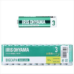 BIGCAPA basic plus アルカリ乾電池 単3形 12本パック LR6Bbp/12S 5...