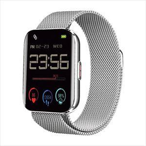 スマートウォッチ スクエア型 WW21062S-MSV(シルバー) 1個 アリアス シルバー 25-...