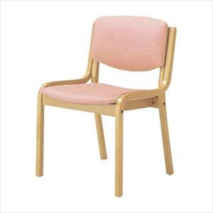 マツヨシ チェア(肘なし) 肘なし 福祉用イス 19-4935-0106 ピンク MATSUYOSH...