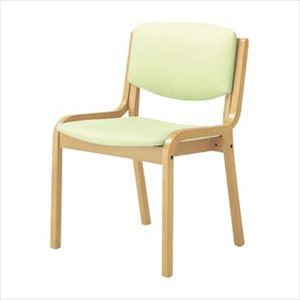 マツヨシ チェア(肘なし) 肘なし 福祉用イス 19-4935-0108 ミントグリーン MATSU...