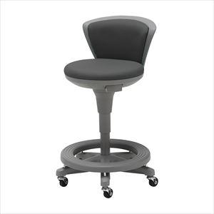 ナースチェア（着座ブレーキキャスター MY-N3211 ダークグレーTSS-16RL-STCCダーク...