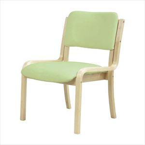 多目的木製チェア(肘なし) 肘なし 23-6314-0006 グリーン ニシキ工業 FSW-22【1...