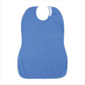 長持ちする大きなお食事エプロン 食事用エプロン 24-2415-0014 藍 フットマーク 4037...