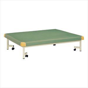 キャスター付プラットホーム SPHC-1990(90X190X45) カーキグリーンW900×L1900×H450mmカーキグリーン(SPHC-1990)(24-2847-01-05)【1単位】