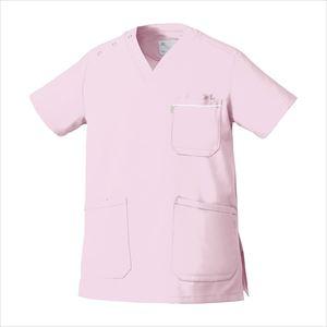 スクラブ（兼用） MZ-0018(3L) ピンク3Lピンク【チトセ】(MZ-0018)(24-2926-05-03)【1単位】｜drmart