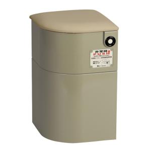 ＥＶ椅子非常用備蓄品Ｂセット付レザー690-013 EVイスヒジョウヨウビチクヒン ライトゴールド(シコク)(24-7397-02-01)【1台単位】