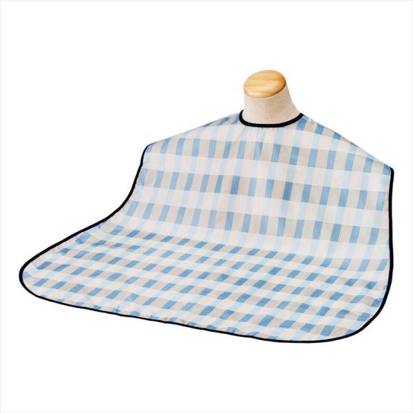 ソフラピレンエプロンボーダーチェック102302(ブルー)102302(ブルー)(24-8221-0...
