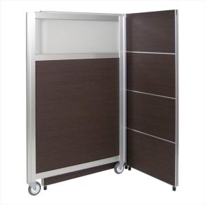 アルミスライドパーテーション FAP-100DK(ダークブラウン)FAP-100DK(ダークブラウン)(24-8962-00)【フヨー】【1単位】