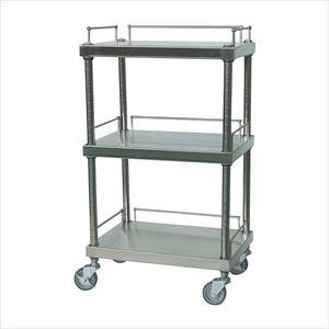 ガード付ミニワゴン GSMA-S3146 カート 回診車 25-2133-00【キャニオン】(GSMA-S3146)(25-2133-00)【1単位】