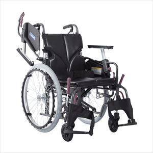 車いす モダン Cスタイル KMD-C22-40-M/SR アルミ製 25-2358-02モダンシリーズCスタイルエコブラック(KMD-C22-40-M/SR)(25-2358-0