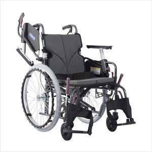 車いす モダン Cスタイル KMD-C22-40-M/SR アルミ製 25-2358-02モダンシリーズCスタイルチャコールグレー(KMD-C22-40-M/SR)(25-2358