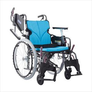 車いす モダン Cスタイル KMD-C22-40-M/SR アルミ製 25-2358-02モダンシリーズCスタイルライトブルー(KMD-C22-40-M/SR)(25-2358-0