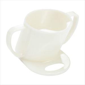 飲みやすい・飲ませやすいカップ ホワイト お椀 介護用  25-2395-00ホワイト【T&amp;M】FA...