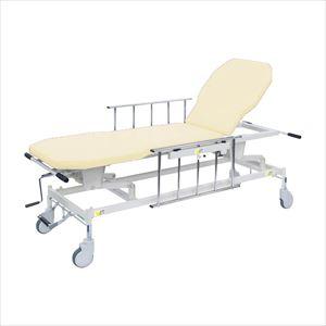 手動GSストレッチャー D型 TB-1521 60X48-86CM ストレッチャー 病棟用 25-2537-00W600×1800×H480~860mmクリーム(TB-1521)(