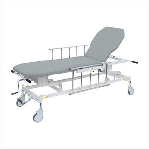 手動GSストレッチャー D型 TB-1521 65X48-86CM ストレッチャー 病棟用 25-2537-01W650×1800×H480~860mmグレー(TB-1521)(