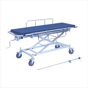 軽量MTストレッチャー メディブルー TB-1530 60X55-93CM ストレッチャー 病棟用 25-2538-00【高田ベッド製作所】(TB-1530)(25-2538-00)【1単位】