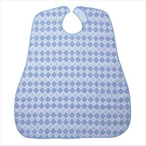 食事用エプロン 6060A 25-2559-00ダイヤブルー【日本エンゼル】(6060A)(25-2...