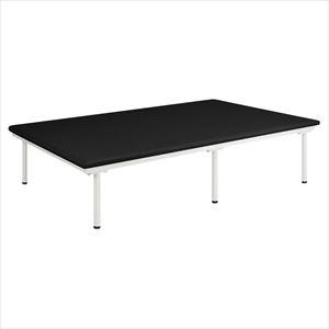SD訓練台 TB-1486 100X45CM プラットホーム 25-2978-00W1000×D2000×H450mmビニルレザー黒【高田ベッド製作所】(TB-1486)(25-2978-00-03)【1単位】