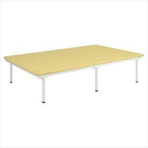SD訓練台 TB-1486 120X45CM プラットホーム 25-2978-02W1200×D2000×H450mmビニルレザーアイボリー【高田ベッド製作所】(TB-1486)(25-2978-02-02)【1単位】