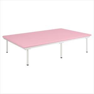 SD訓練台 TB-1486 120X45CM プラットホーム 25-2978-02W1200×D2000×H450mmビニルレザーピンク【高田ベッド製作所】(TB-1486)(25-2978-02-07)【1単位】