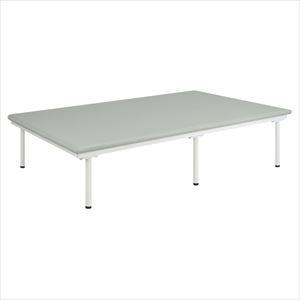 SD訓練台 TB-1486 120X45CM プラットホーム 25-2978-02W1200×D2000×H450mmビニルレザーグレー【高田ベッド製作所】(TB-1486)(25-2978-02-09)【1単位】