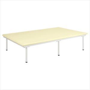 SD訓練台 TB-1486 120X45CM プラットホーム 25-2978-02W1200×D2000×H450mmビニルレザークリーム【高田ベッド製作所】(TB-1486)(25-2978-02-13)【1単位】