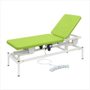 2M電動リモス TB-1516 65X49-81CM 診察台 電動昇降式 25-2981-01W650×D1800×H450~810mmビニルレザー抹茶(TB-1516