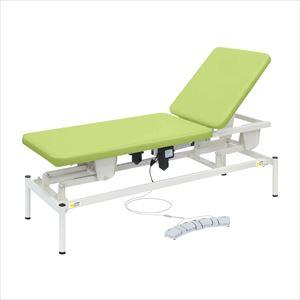 2M電動リモス TB-1516 65X49-81CM 診察台 電動昇降式 25-2981-01W650×D1800×H450~810mmビニルレザーライムグリーン(TB-