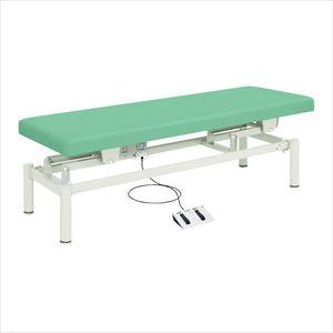 電動診察台 電動ハイローベッド TB-912 W60XL180CM 25-3536-00W600×D1800×H450~830mmビニルレザーライトグリーン(TB-91