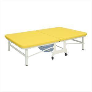 キングベンダ TB-466 100X190X45CM プラットホーム 25-3537-03W1000×D1900×H450mmビニルレザーイエロー(TB-466)(25-3537-0