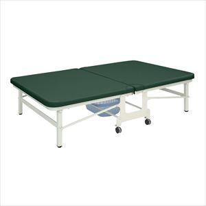 キングベンダ TB-466 120X180X45CM プラットホーム 25-3537-05W1200×D1800×H450mmビニルレザーメディグリーン(TB-466)(25-3